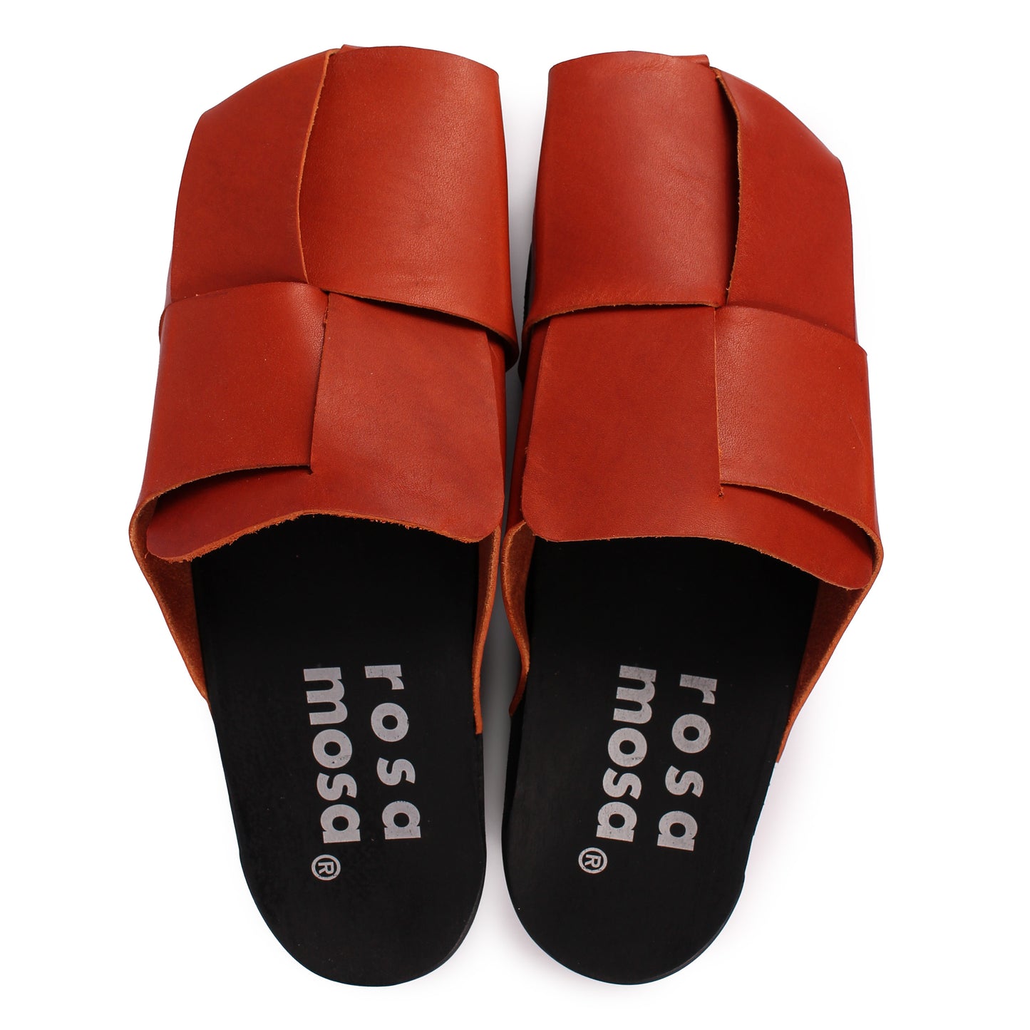 CHESS UNICOLOR + Leather Dark Clogs + Fieno