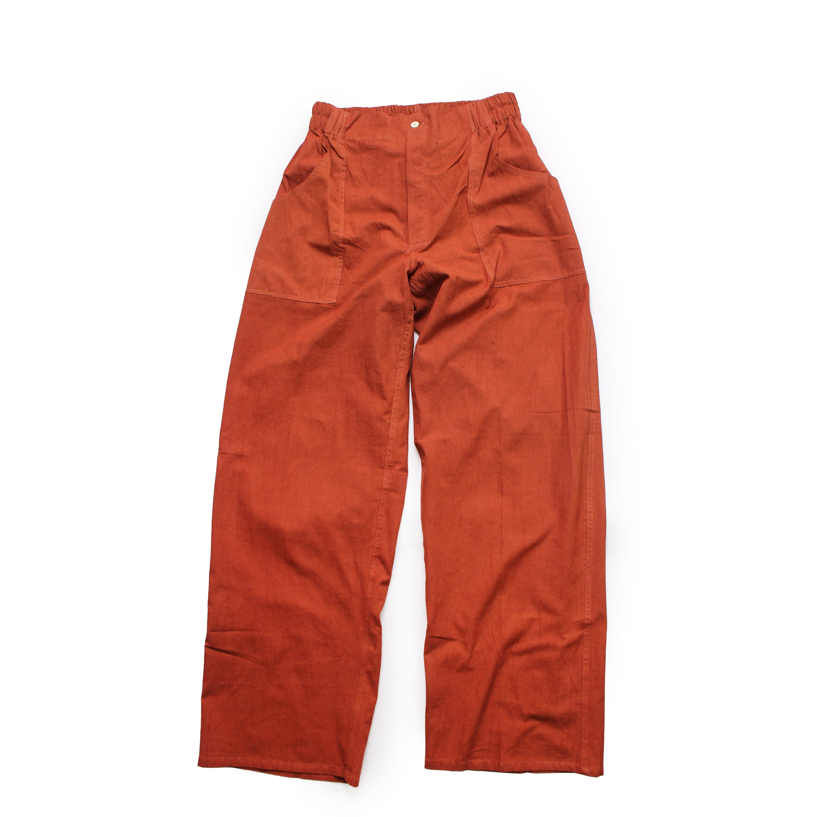 AJAY PANTS + Eco dye Cotton Pants + Brick Red