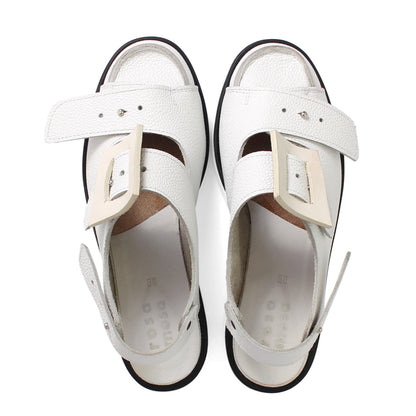 BILL CLOSED 2 + Welted Leather Sandals + Cloudy White