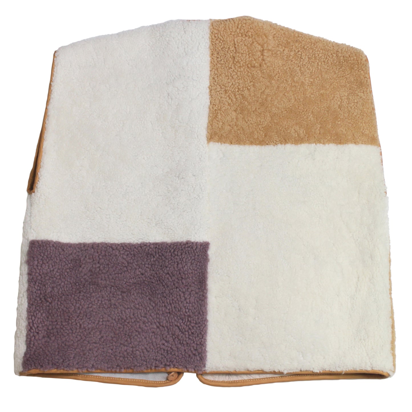 Gilet Vest ASTRA + Reversible Shearling Vest + Natural Lila