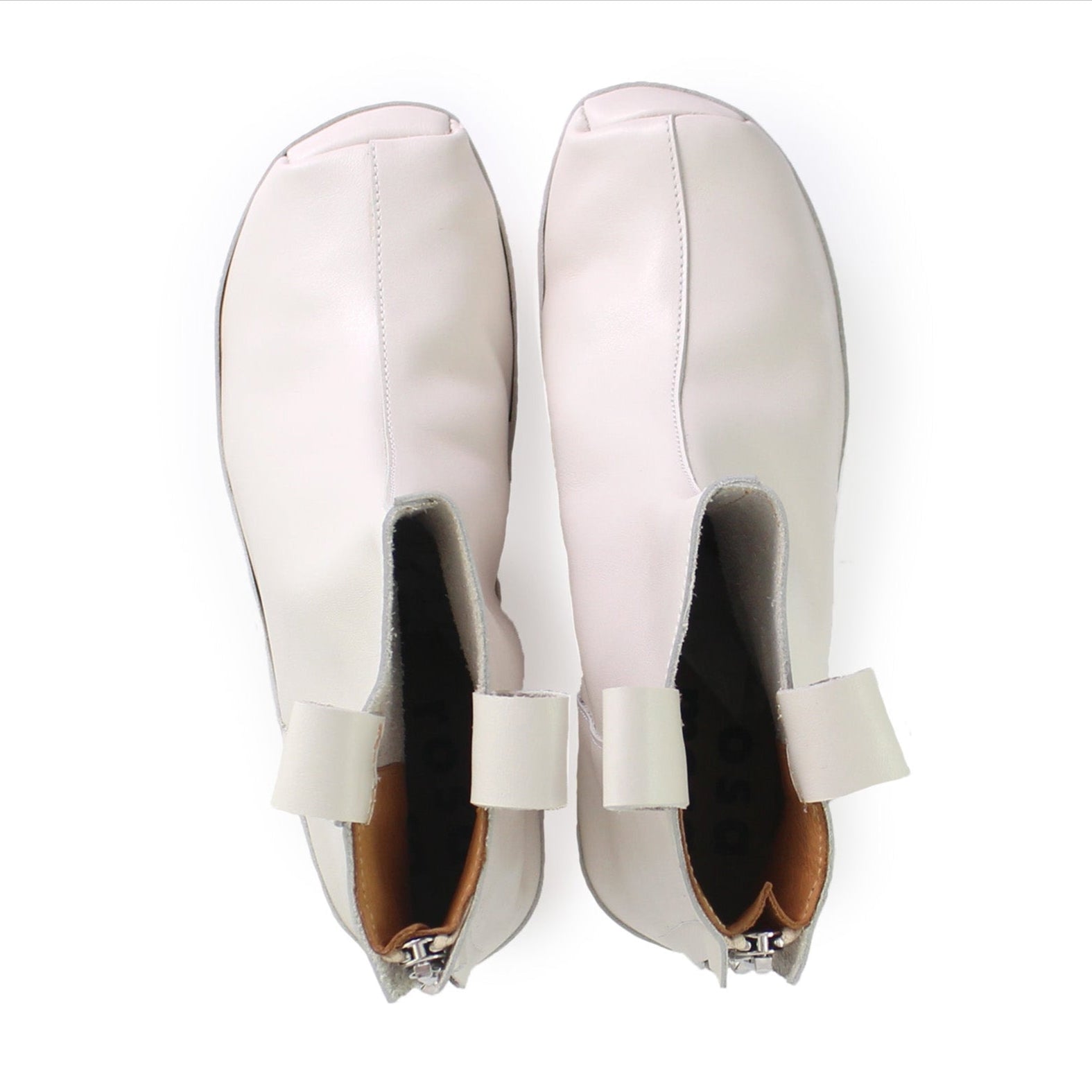Rosa Mosa white leather ankle boot natural wooden clog boot adult woman man