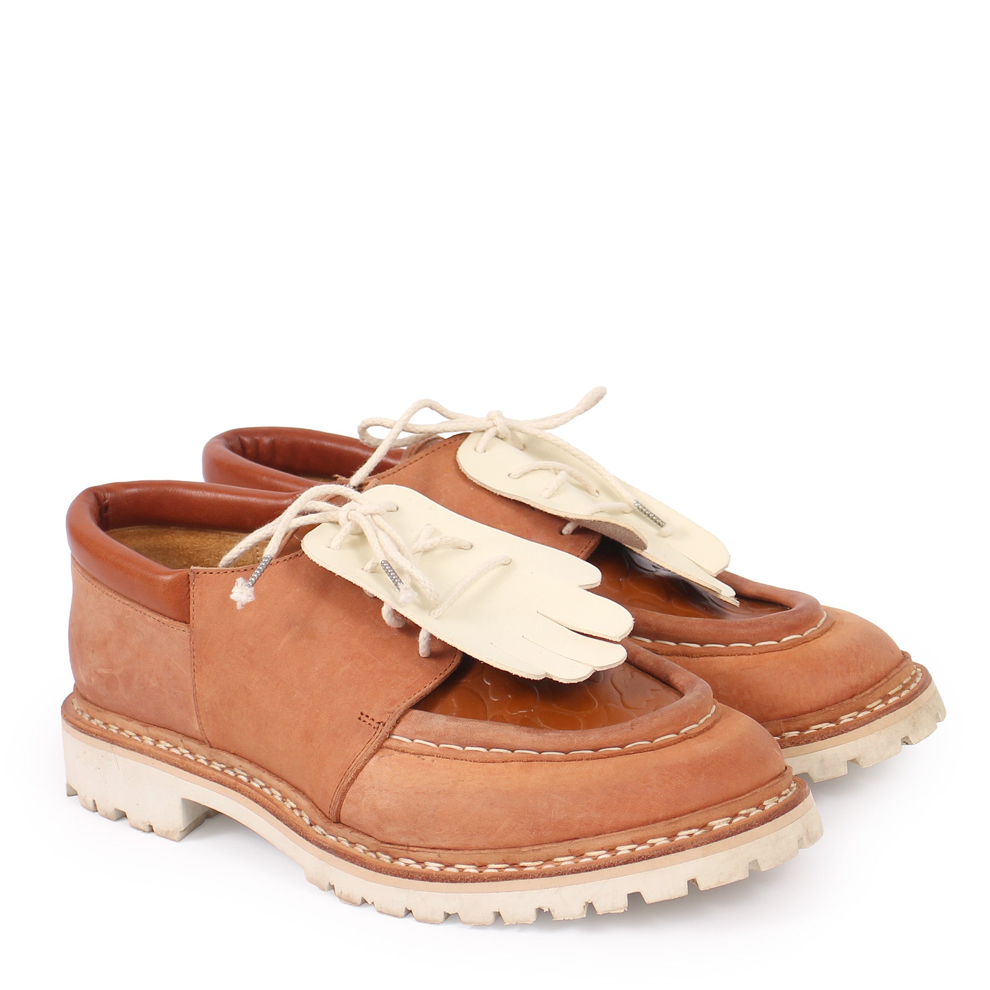 Davos Shoes + Norwegian welted leather Derbies + Brown Hand