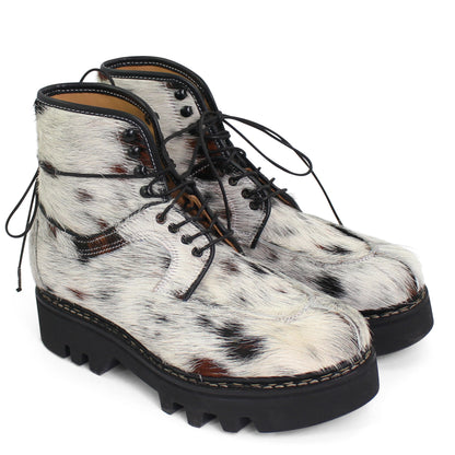 Delemont Boots Mucca + Norwegian Welted natural Leather Boots + Multi