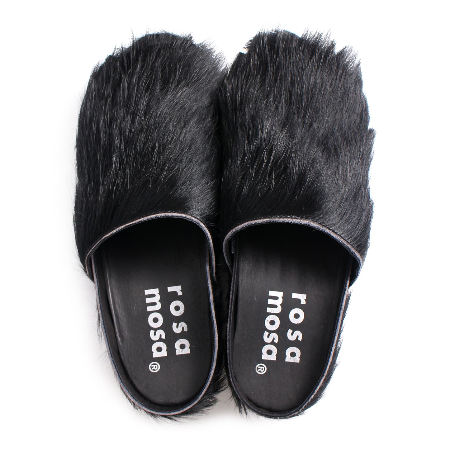 DONAU + Leather Clogs + Black natural cow leather