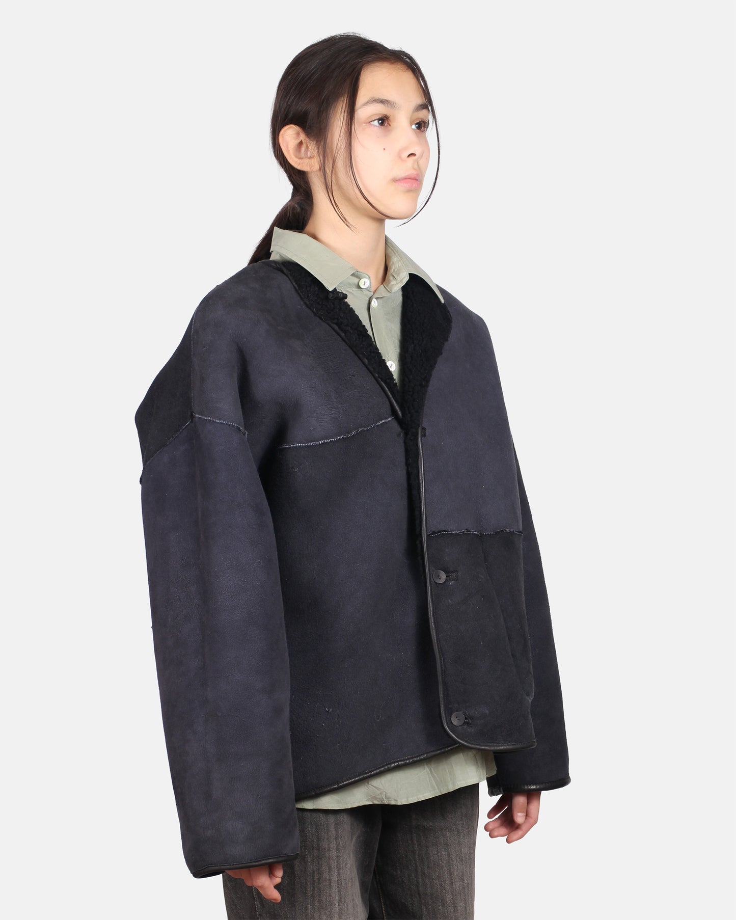 Jacket METEOR + Reversible Shearling Jacket + Black