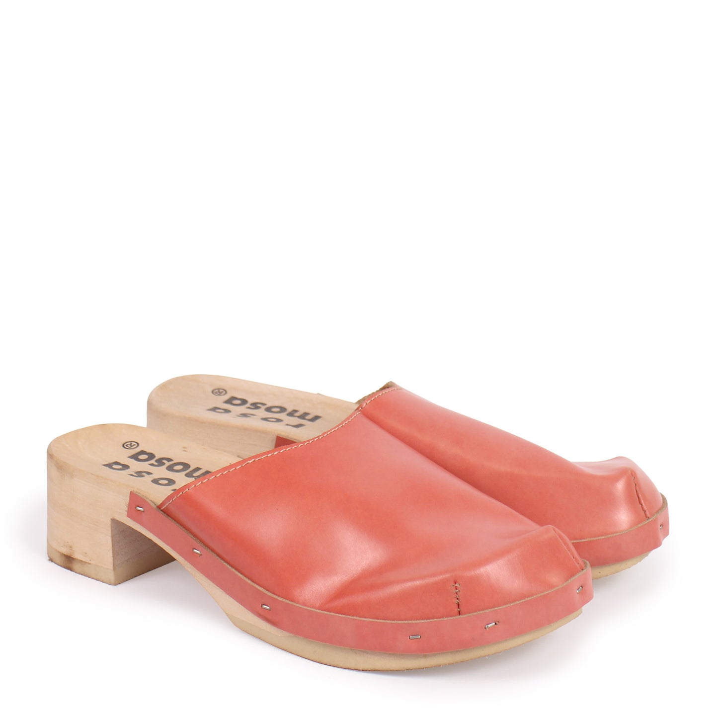 ROCCO GEO + Leather Clogs + Apricot