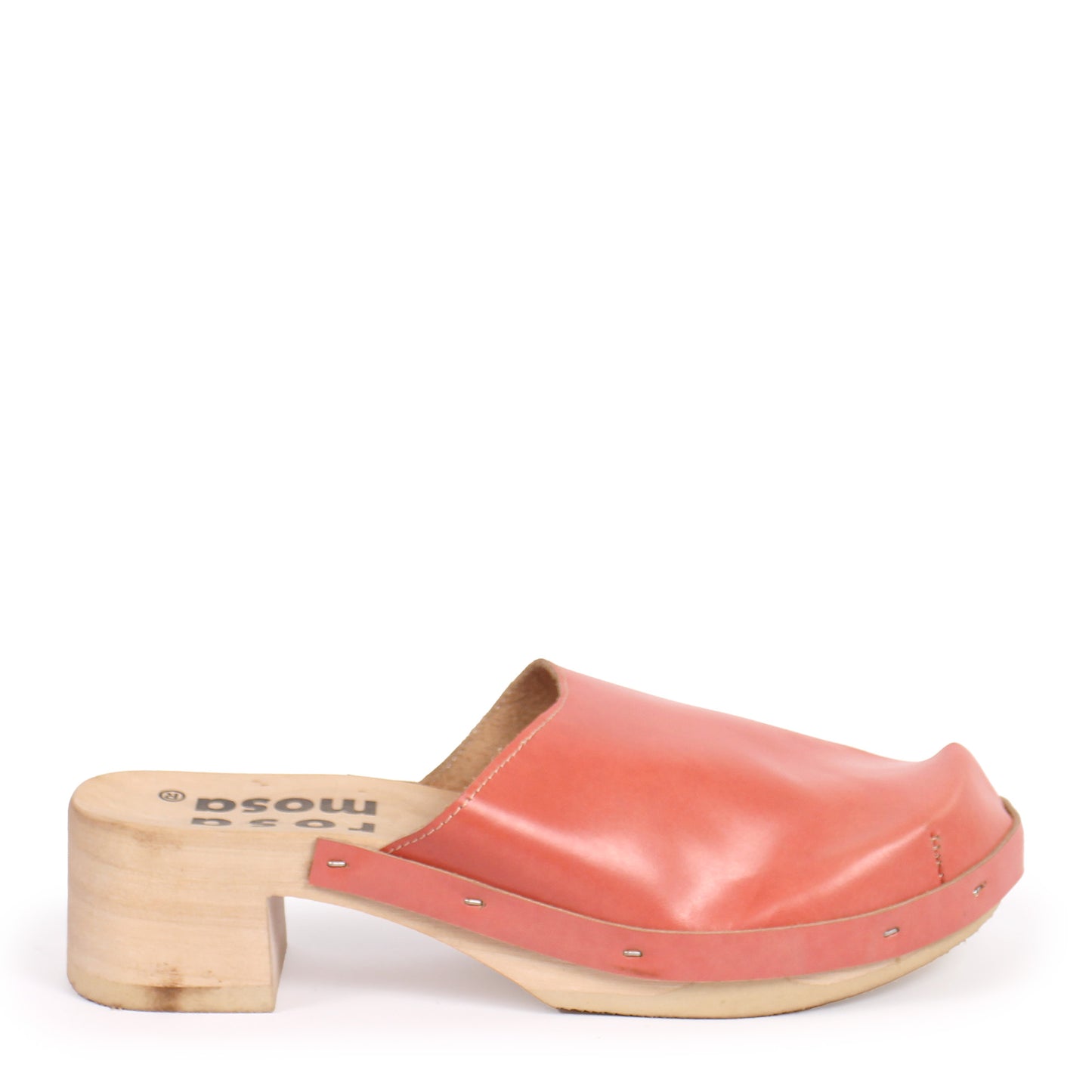 ROCCO GEO + Leather Clogs + Apricot