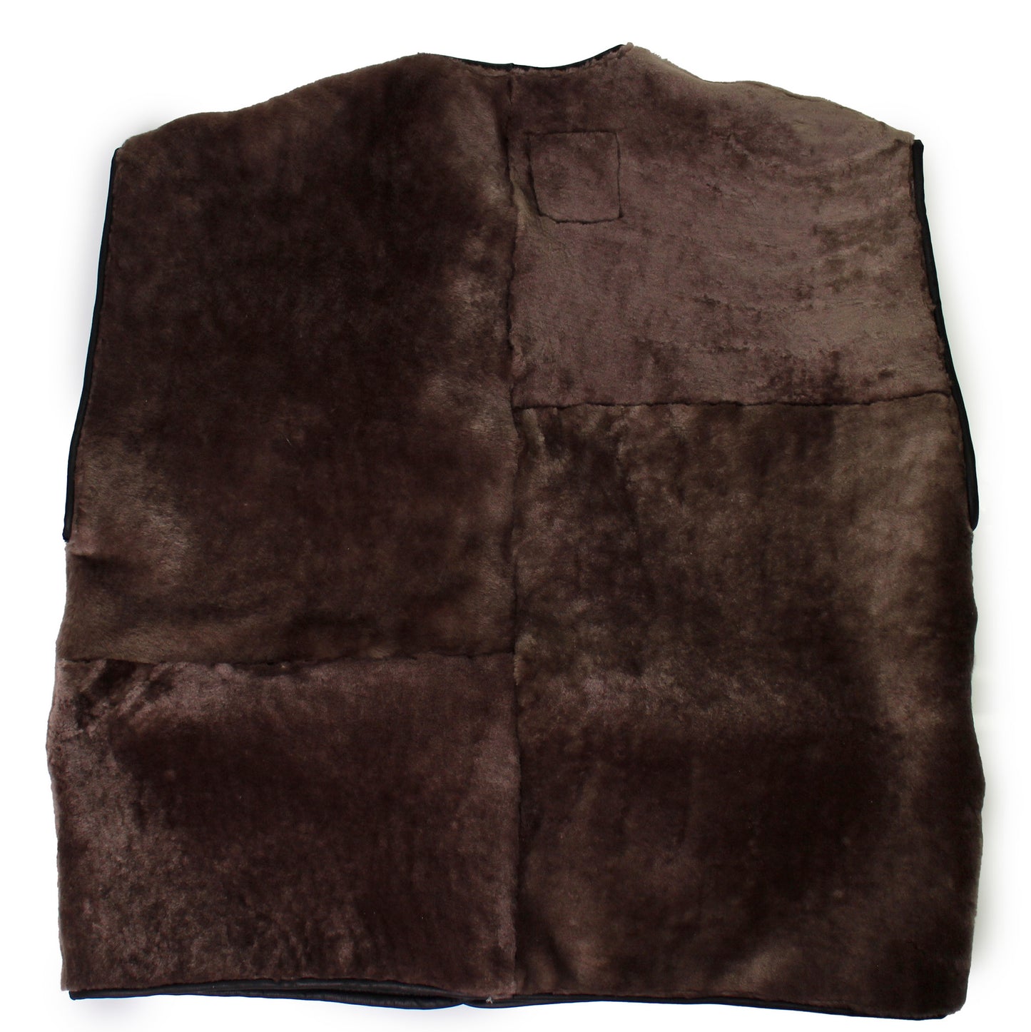 Gilet Vest ASTRA + Reversible Shearling Vest + Deep Brown