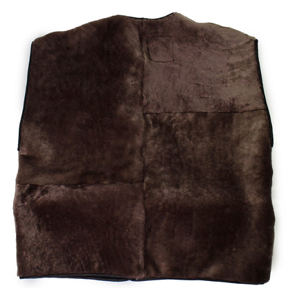 Gilet Vest ASTRA + Reversible Shearling Vest + Deep Brown
