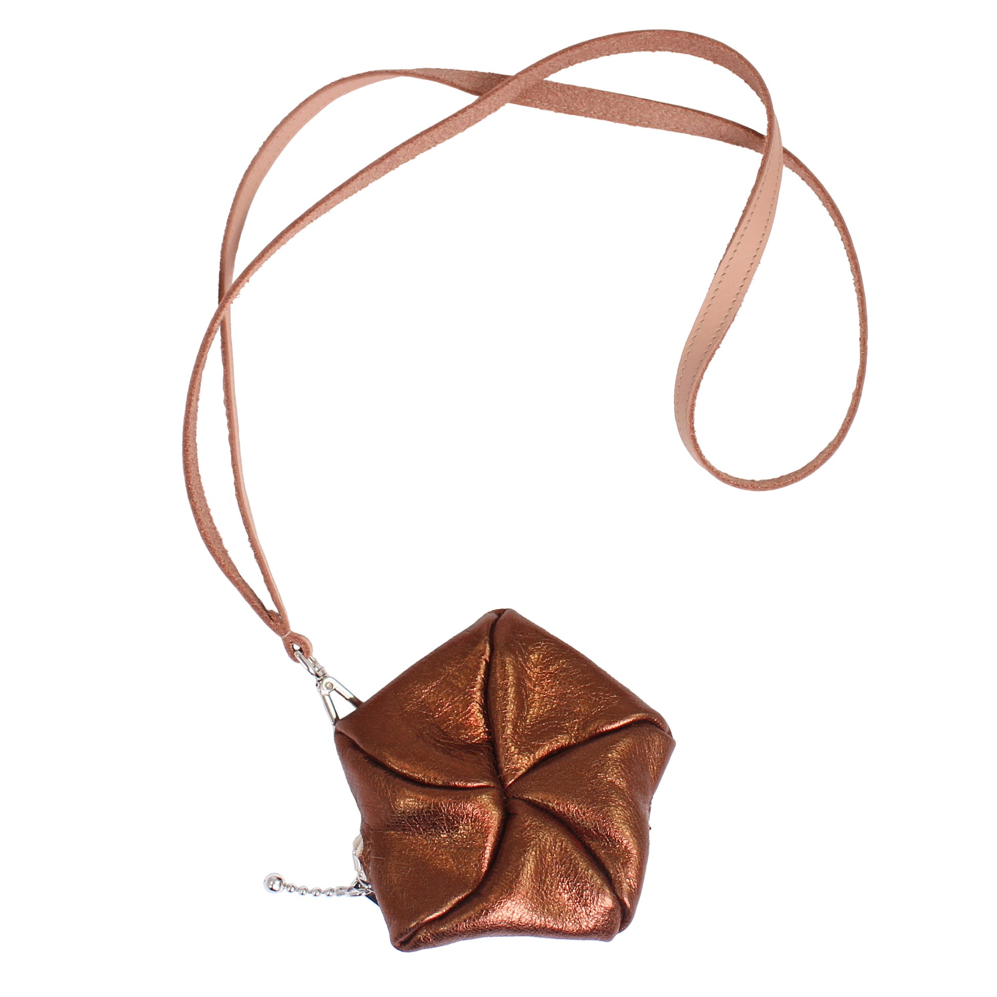 rosa mosa copper metallic leather coincase wallet semmel bread