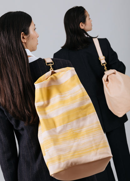 SAILING BIG BAG + Leather Sailing Bag + Powder Beige YELLOW