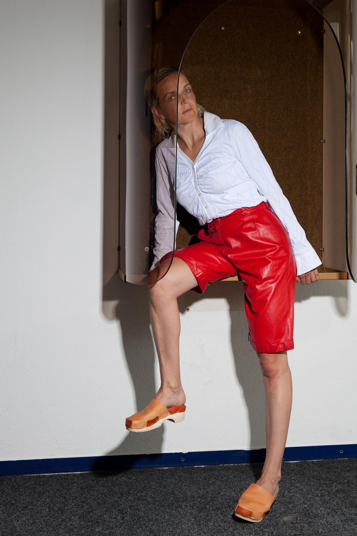 DONAU DUO + Leather Clogs + Cammello / Fieno