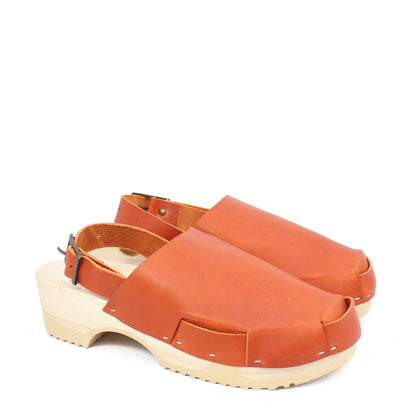 DONAU STRAP + Leather Strap Clogs + Fieno