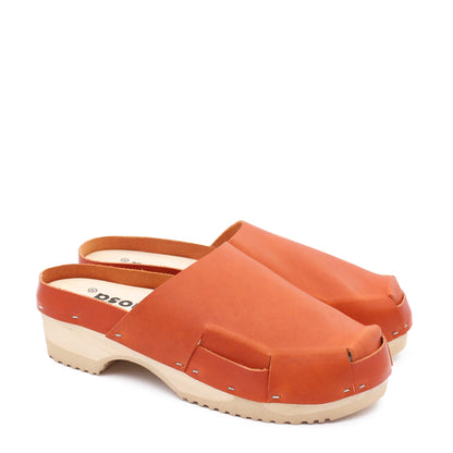 DONAU + Leather Clogs + Fieno